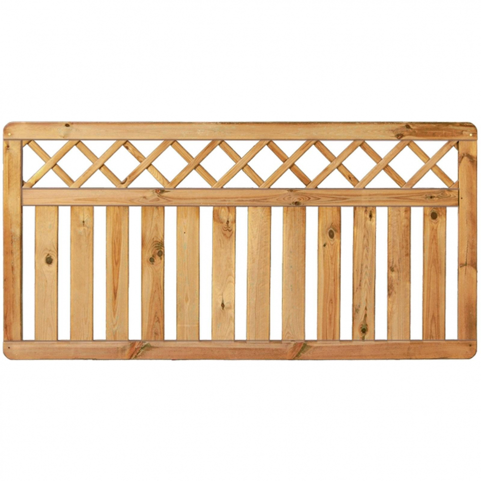 T&J Vorgartenzaun Kampen Senkrecht, 180x90 cm Image