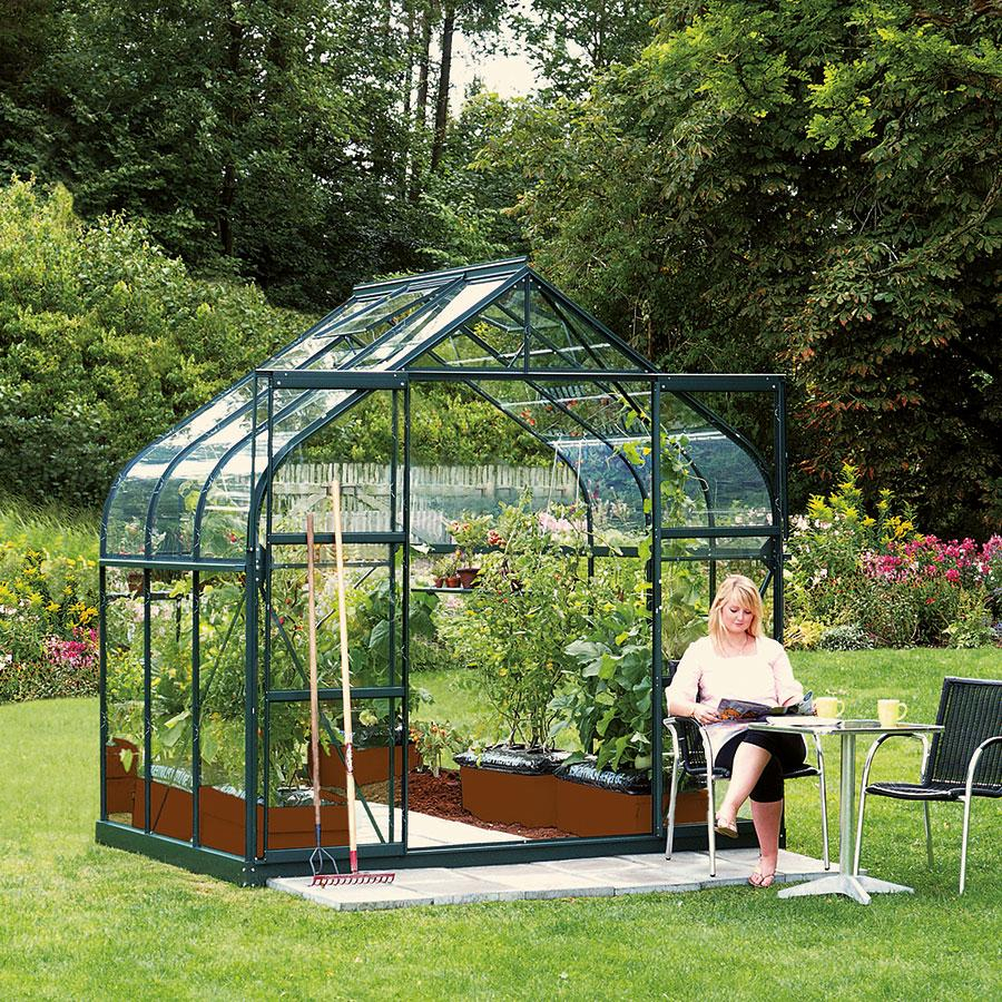 Vitavia Gewächshaus Dione Tomatenhaus Smaragd, 195x264x255 cm (LxBxH)