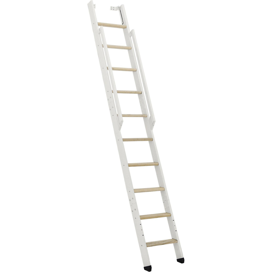 Minka Wangentreppe Strong weiß Raumspartreppe, 10 Stufen, Fichte