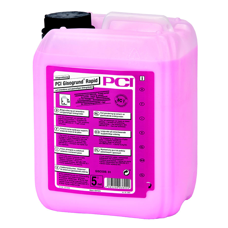 PCI Gisogrund Rapid Blitzgrundierung Rosa Pink Grundierung, 5 l