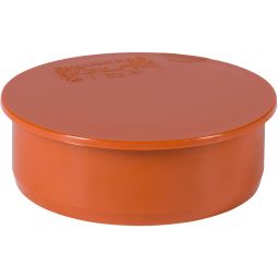 Wellker KG Muffenstopfen DN 100 für KG-System PVC - Coex SN 4, zum Verschluss eines KG Rohres
