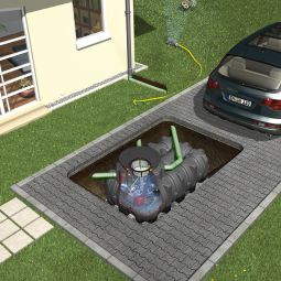 GRAF Platin Komfort Gartenanlage Zisterne verschiedene Tankgrößen, inkl. Zubehör
