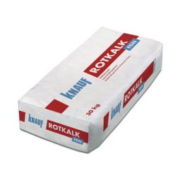 Knauf Rotkalk Fein 0,6 mm Fertigputz Ideal für den Bereich der Denkmalpflege im Innen- und Außenbereich, hemmt die Schimmelbildung, 30 kg Sack
