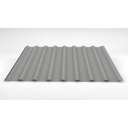 Luxmetall Trapezblech Dach D-20/138, Stahl, lichtgrau Stärke: 0,50 mm, Breite: 1,10 m, Länge: wählbar von 0,15 bis 9,00 m