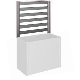 Biohort Rankgitter für Hochbeet und Pflanzbeet Belvedere dunkelgrau-metallic Eine praktische Erweiterung für das Belvedere Hoch- und Pflanzbeet, nicht kombinierbar mit Frühbeetaufsatz oder Schneckenschutz