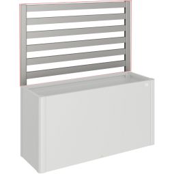 Biohort Rankgitter für Hochbeet und Pflanzbeet Belvedere quarzgrau-metallic Eine praktische Erweiterung für das Belvedere Hoch- und Pflanzbeet, nicht kombinierbar mit Frühbeetaufsatz oder Schneckenschutz