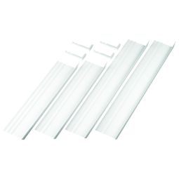 ACO Therm 3.0 Dämmungsanschlussprofil für Kellerfenster zur Dämmanbindung von Kellerfenstern, vierteiliges Set incl. Eckverbindern, geeignet für bis zu 140 mm Dämmstärke