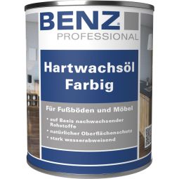 BENZ PROFESSIONAL Hartwachsöl farbig Farbige Veredelung mit widerstandsfähigem Schutz, verschiedene Farben, für Fußböden und Möbel