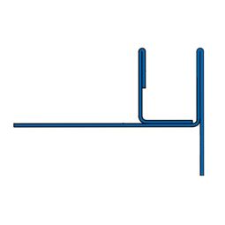 BLANKE Fliesenschiene Gefällekeil AQUA-KEIL GLAS Edelstahl gebürstet 980x34mm zur Aufnahme von Glas-Duschwänden auf Gefälleflächen, Anschlag rechts