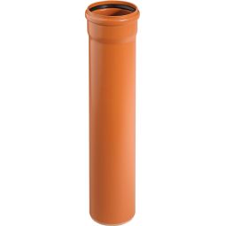 Wellker KG Rohr DN 160 Abwasserrohr für KG-System PVC - Coex SN 4, verschiedene Längen