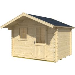 Skan Holz Gartenhaus Narvik Gartenhütte verschiedene Größen, skandinavisches Fichtenholz, Wandstärke 45mm