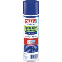 tesa Sprühkleber Permanent 500 ml klebt Papier, Pappe, Filz, Gewebe, weichmacherfreie Kunststoff-Folien und eine Vielzahl von Kunststoffen