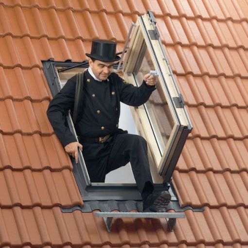 Dachausstiegsfenster Mit Fernbedienung & Regensensor - Aluminium & Sicherheitsglas