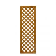 TraumGarten Sichtschutzzaun Rankgitter diagonal Holz Braun Rankhilfe