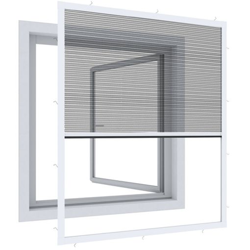 Windhager Insektenschutz Expert Plisseefenster Weiß 2