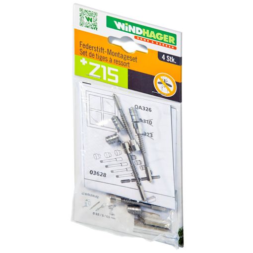 Windhager Insektenschutz Federstift-Montageset, 4 Stk. 2