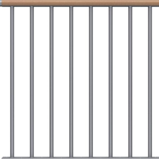 DOLLE Brüstungsgeländer für Mittelholmtreppen Cork, 2