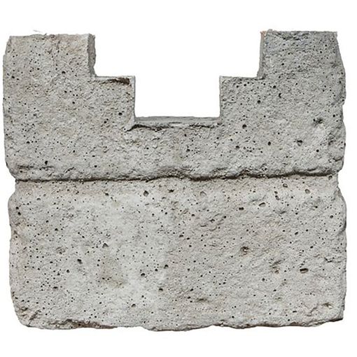 Beckers Betonzaun Mediterran Klassik-Stein Anfangspfostenkappe 2