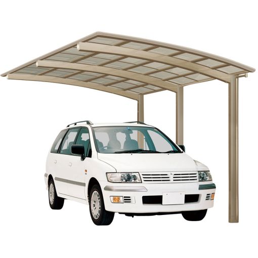 XIMAX Aluminium Carport Portoforte Edelstahl 2