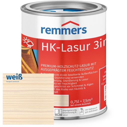 Remmers HK-Lasur 3in1 weiß RC-990 2