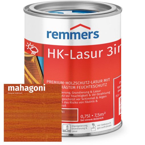Remmers HK-Lasur 3in1 mahagoni RC-565 2