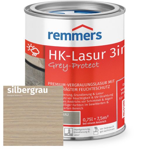 Remmers HK-Lasur 3in1 Grey-Protect silbergrau 2