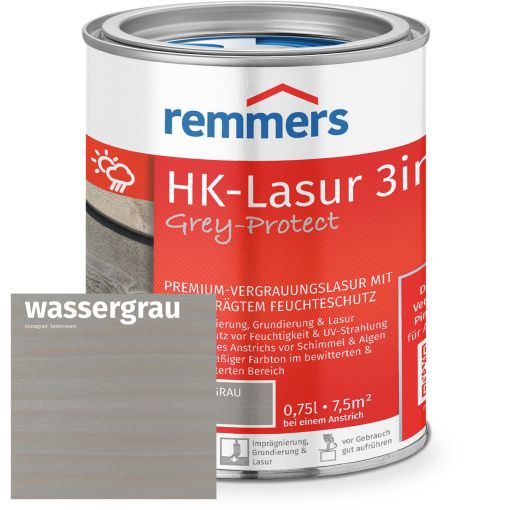 Remmers HK-Lasur 3in1 Grey-Protect wassergrau 2