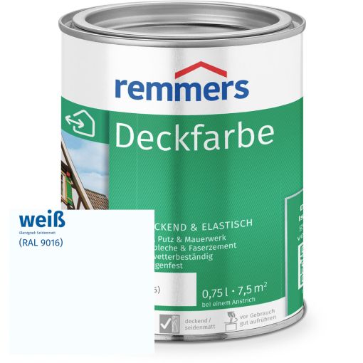 Remmers Deckfarbe weiß 2