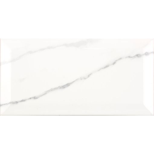 Facettenfliesen Metro Carrara glänzend 10x20 2