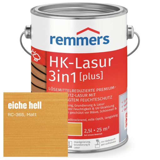 Remmers HK-Lasur 3in1 plus eiche 2