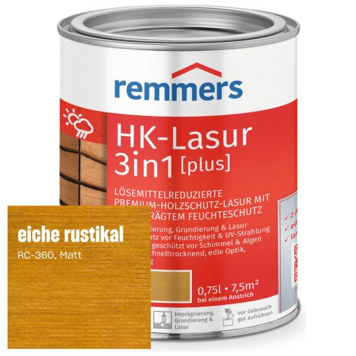 Remmers HK-Lasur 3in1 plus eiche 2