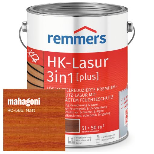 Remmers HK-Lasur 3in1 plus mahagoni 2