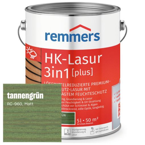 Remmers HK-Lasur 3in1 plus tannengrün 2