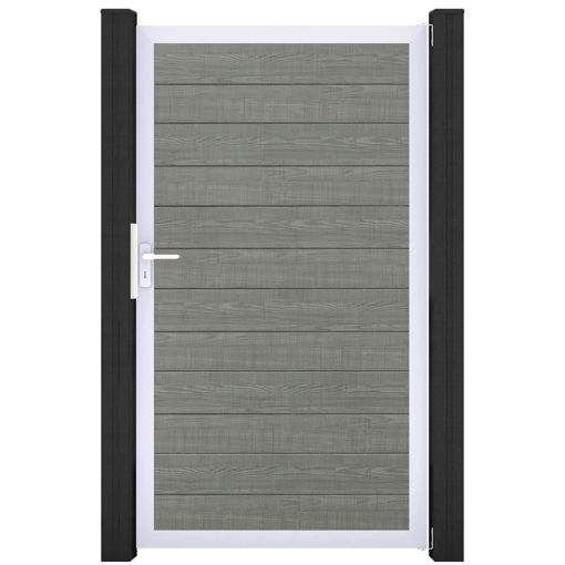 GroJa Einzeltor BasicLine schmal PVC-Steckzaun 2