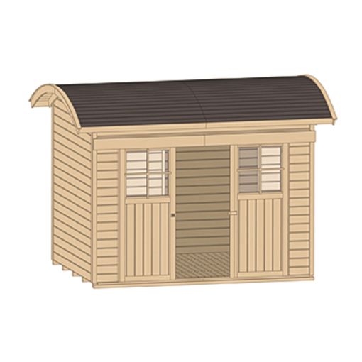 weka Gerätehaus 228 naturbelassen Geräteschuppen 2