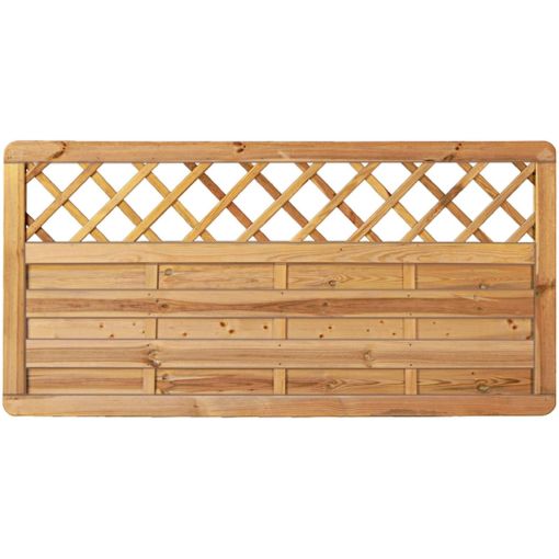 T&J Gartenzaun Avantgarde mit Dekorgitter 2