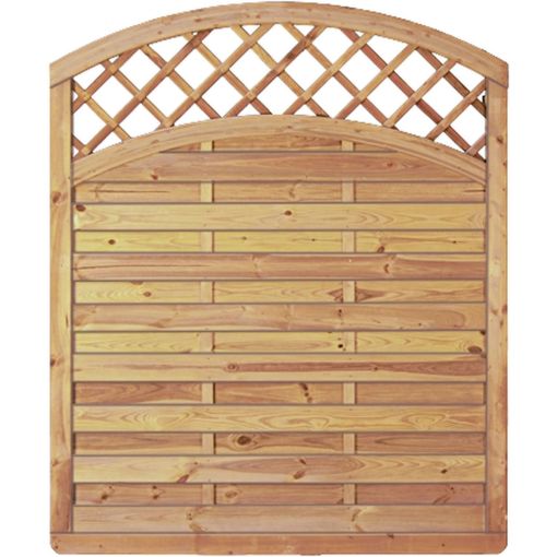 T&J Sichtschutzzaun Avantgarde mit Dekorgitterbogen 2