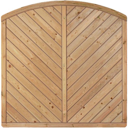 T&J Sichtschutzzaun CLASSIC Diagonal mit 2