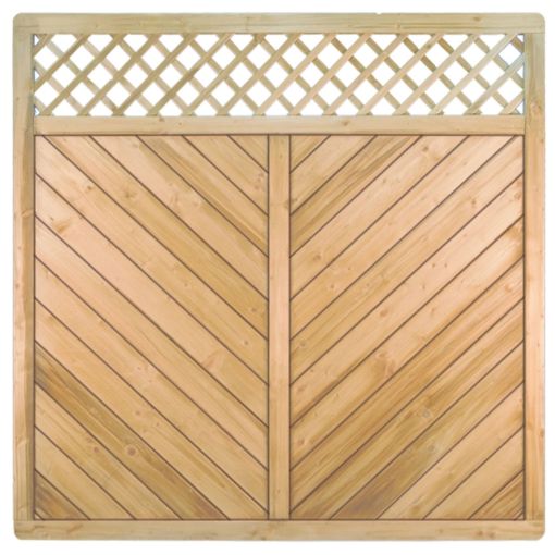 T&J Sichtschutzzaun CLASSIC Diagonal mit 2