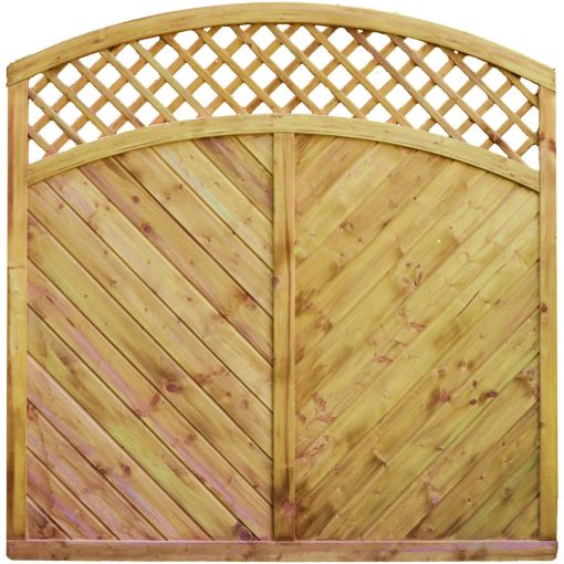 T&J Sichtschutzzaun CLASSIC Diagonal mit 2