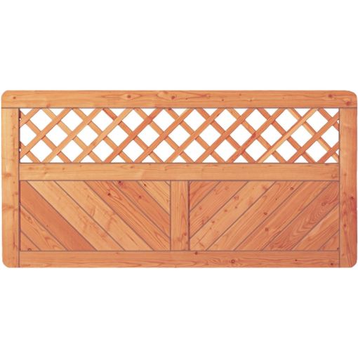 T&J Gartenzaun SKAGEN mit Dekorgitter 2