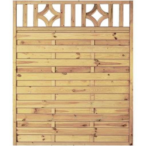 T&J Sichtschutzzaun OLYMP mit Designgitter 2