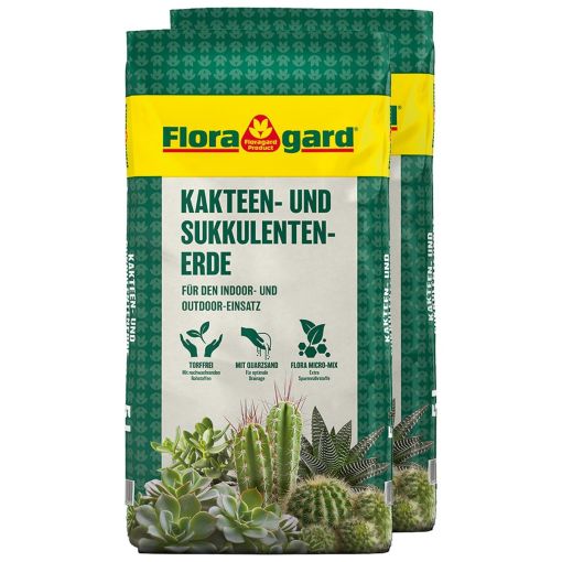 Floragard Blumenerde Kakteen und Sukkulenten 2