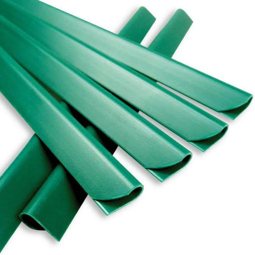 NOOR Klemmschiene Moosgrün Sichtschutzstreifen Doppelstabzaun 2