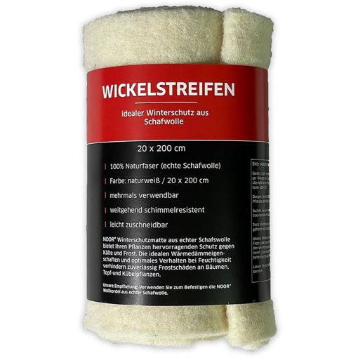 NOOR Wickelstreifen aus Schafwolle naturweiß 2
