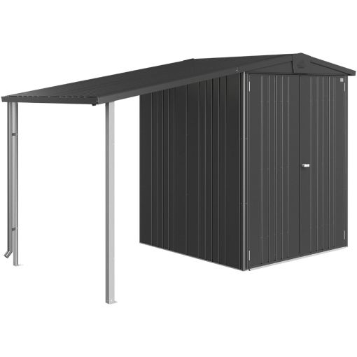 Biohort Seitendach Gerätehaus Europa dunkelgrau-metallic 2