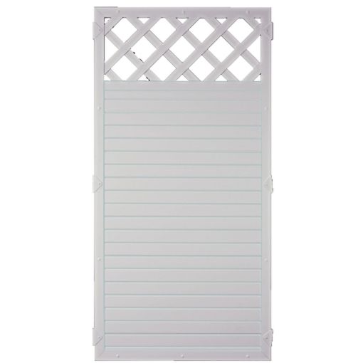 T&J Sichtschutzzaun LIGHTLINE mit Dekorgitter 2