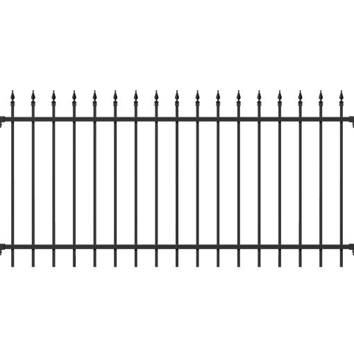 Alberts Zaunfeld Chaussee matt schwarz 2