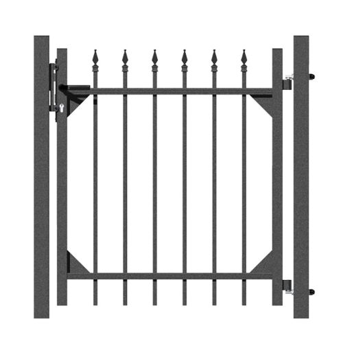 Alberts Einzeltor Chaussee anthrazit 2