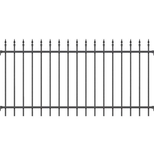 Alberts Zaunfeld Chaussee anthrazit Metallzaun 2